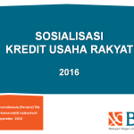 Materi Kredit Usaha Rakyat & Agen 46 dari BNI46 8 November 2016