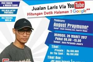 PENDAFTARAN WORKSHOP YOUTUBE MARKETING